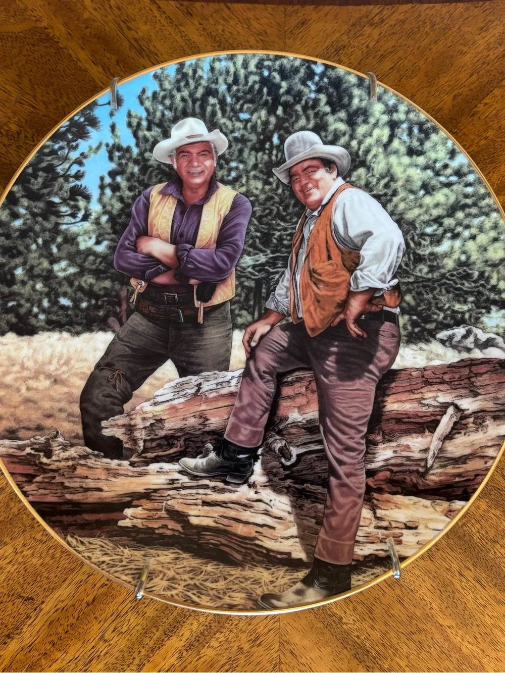 Bonanza Classic TV Westerns Porcelain Collector Plate The Hamilton 1990